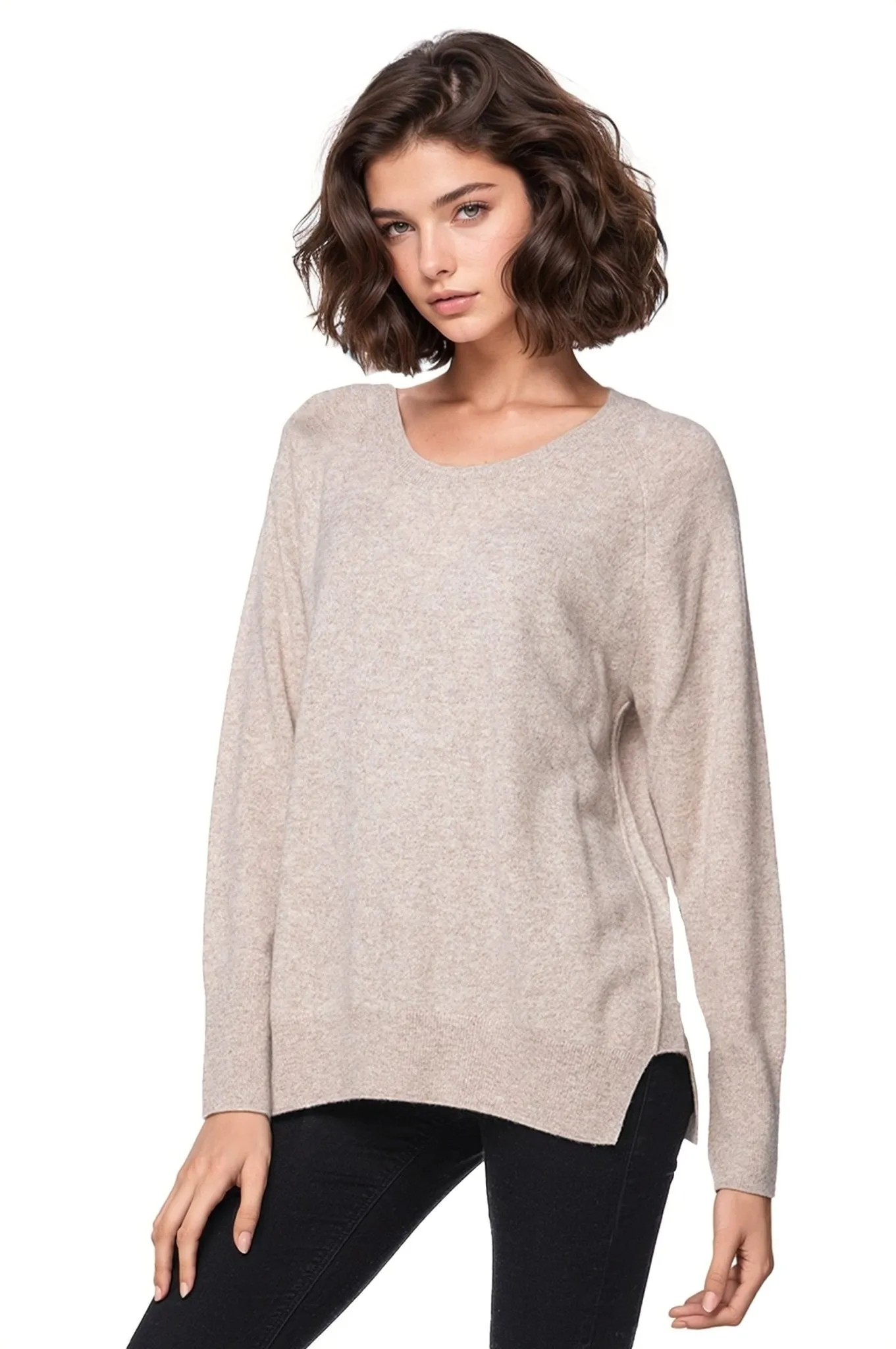 100% Cashmere Comfort Crew Sweater New Fall Arrivals