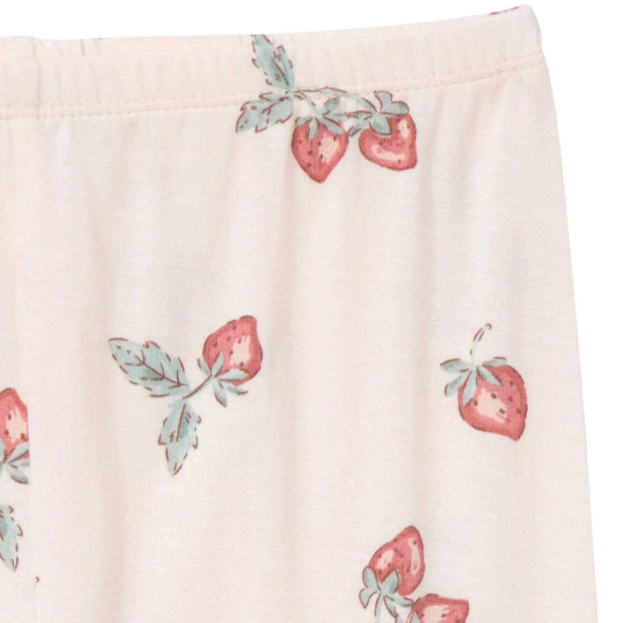 4-Piece Infant & Toddler Girls Rose Strawberry Snug Fitting Pajamas