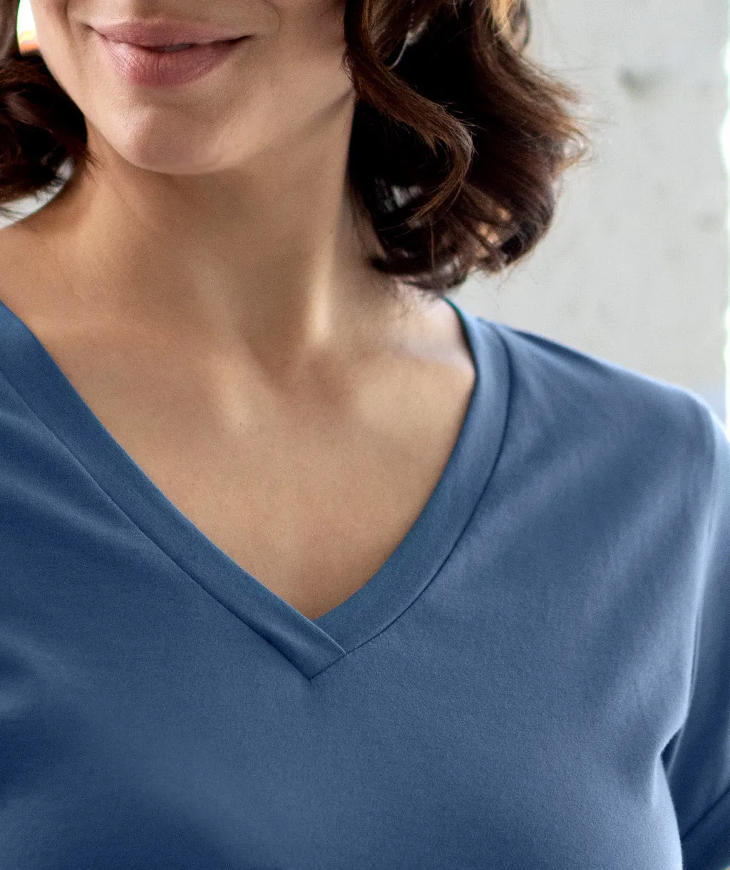 ABBEY tee in Vintage Blue