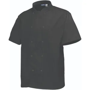 Basic Stud Jacket Short Sleeve Black L Size 44-46