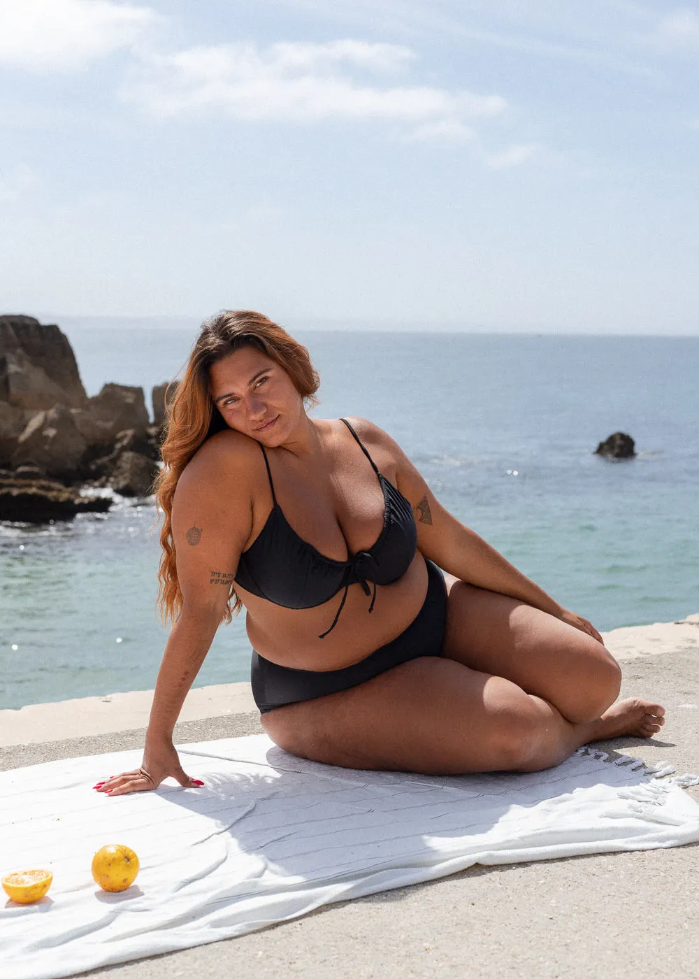 Black Drawstring Top