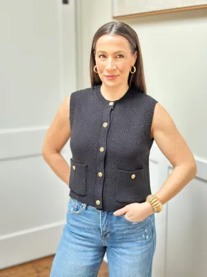 Black Sweater Vest