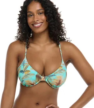 Body Glove Women's Solo Underwire D, Dd, E, F Cup Bikini Top Swimsuit with Adjustable 2-Way Back Detail