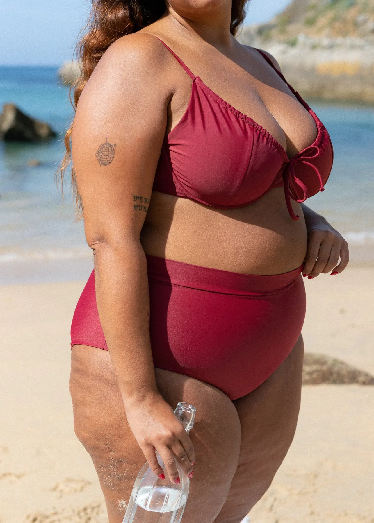Bordeaux Drawstring Top