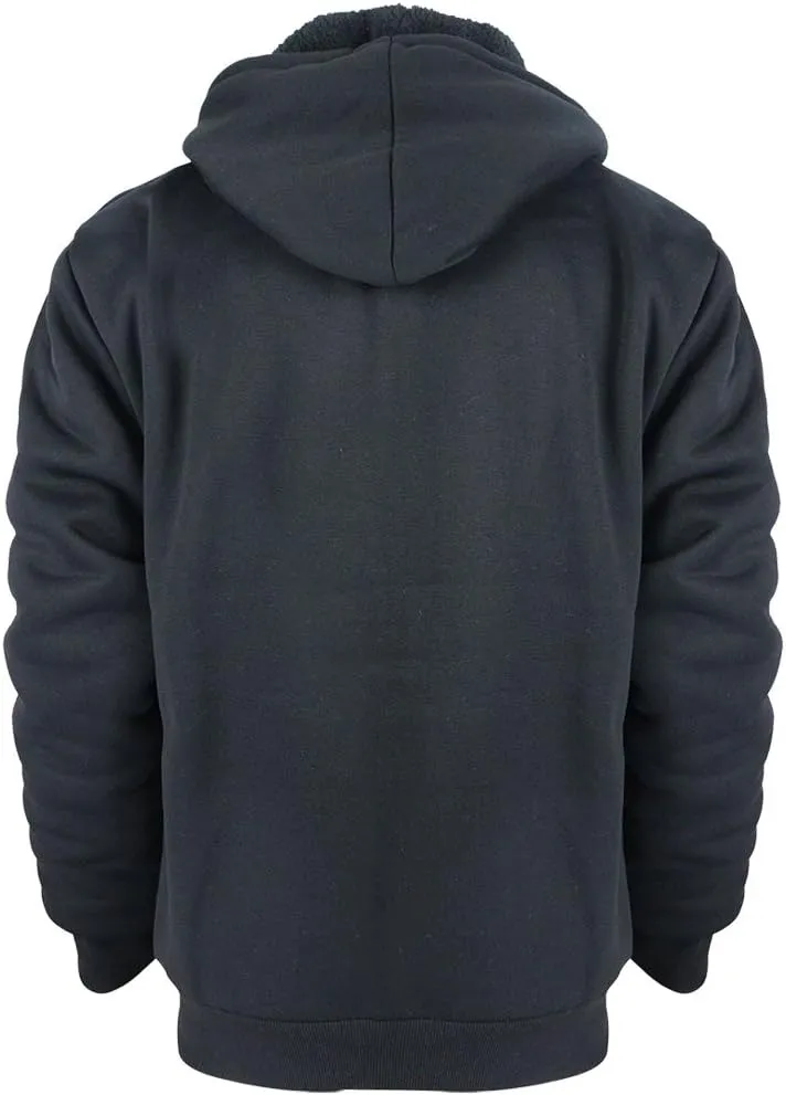 Boys Hoodies Full Zip Up Sherpa Lined Fleece Lined Athletic Youth Kids Sweatshirts,Size 8-16