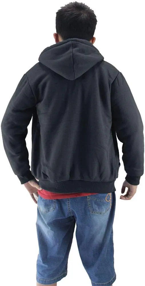 Boys Hoodies Full Zip Up Sherpa Lined Fleece Lined Athletic Youth Kids Sweatshirts,Size 8-16