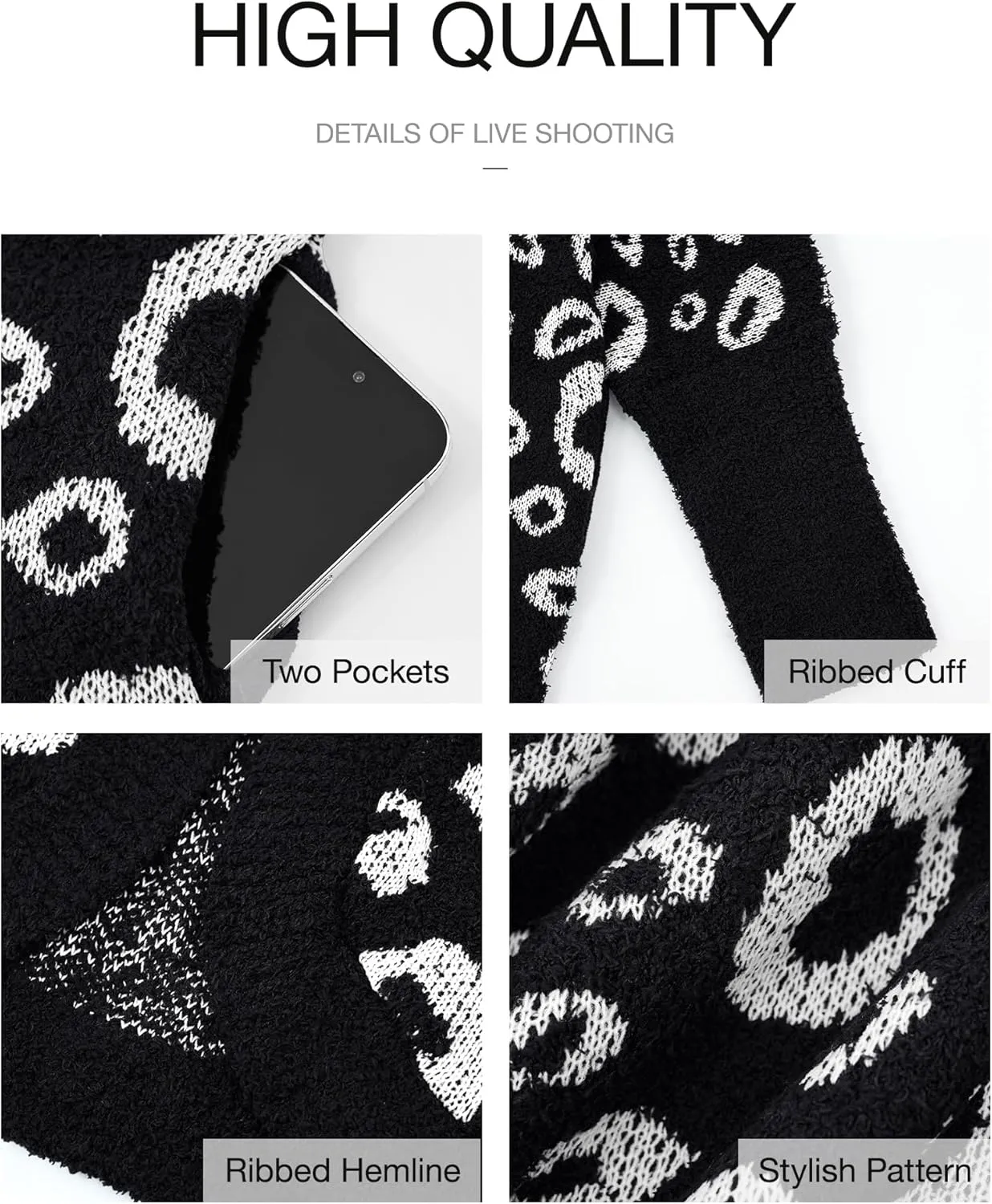 BTFBM Womens Cardigan Sweaters Long Sleeve Open Front Cardigans Fall Fashion Loose Knit Printed Outwear Spring Coats
