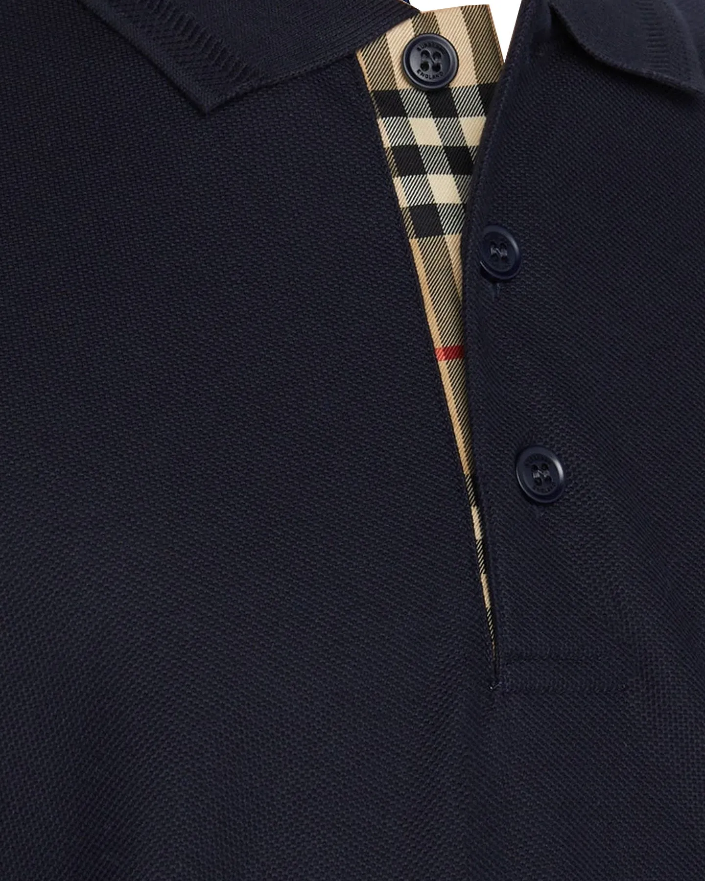 Burberry Men Polo Shirt Eddie Coal Blue Cotton L REDUCED - SALE
