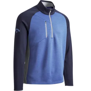 Callaway Blocked Ottoman Fleece 1/4 Zip Pullover - Dark Moody Heather
