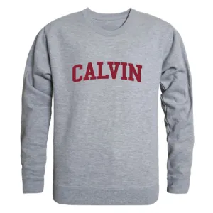 Calvin University Knights Game Day Fleece Crewneck Pullover Sweatshirt