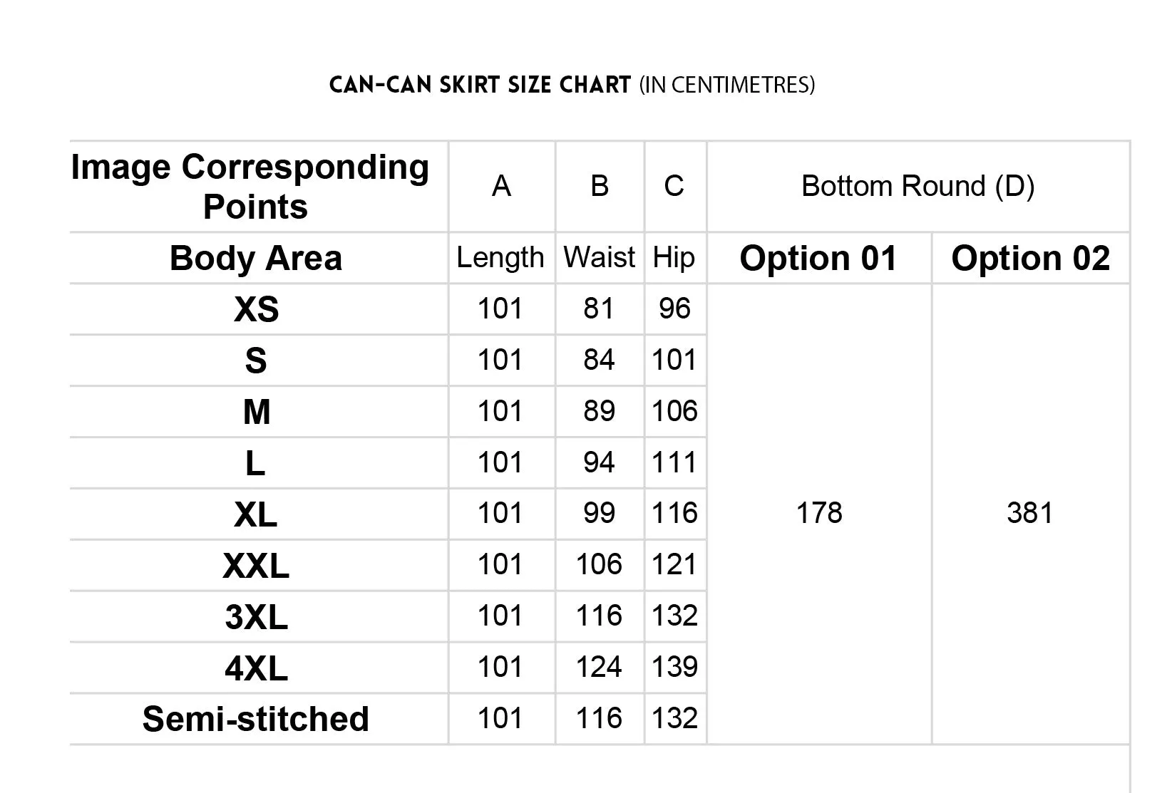 Can-Can In-Skirt Stitching Service for Lehenga