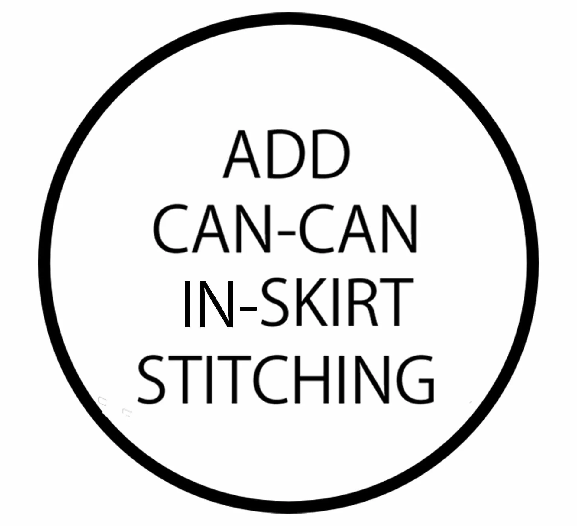 Can-Can In-Skirt Stitching Service for Lehenga