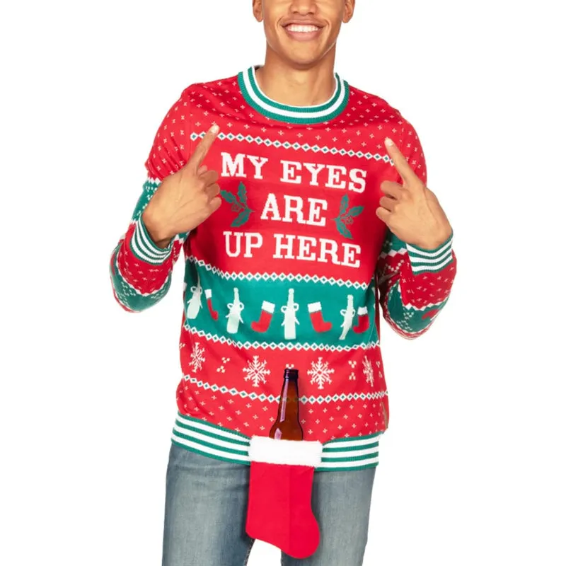 Charming Holiday Sweaters with Festive Embellishments