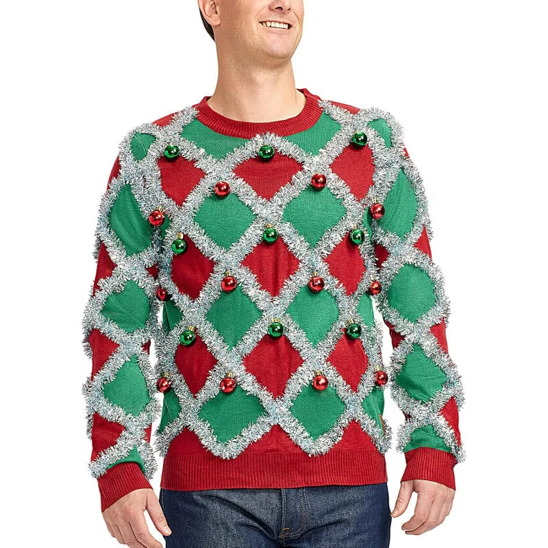 Charming Holiday Sweaters with Festive Embellishments