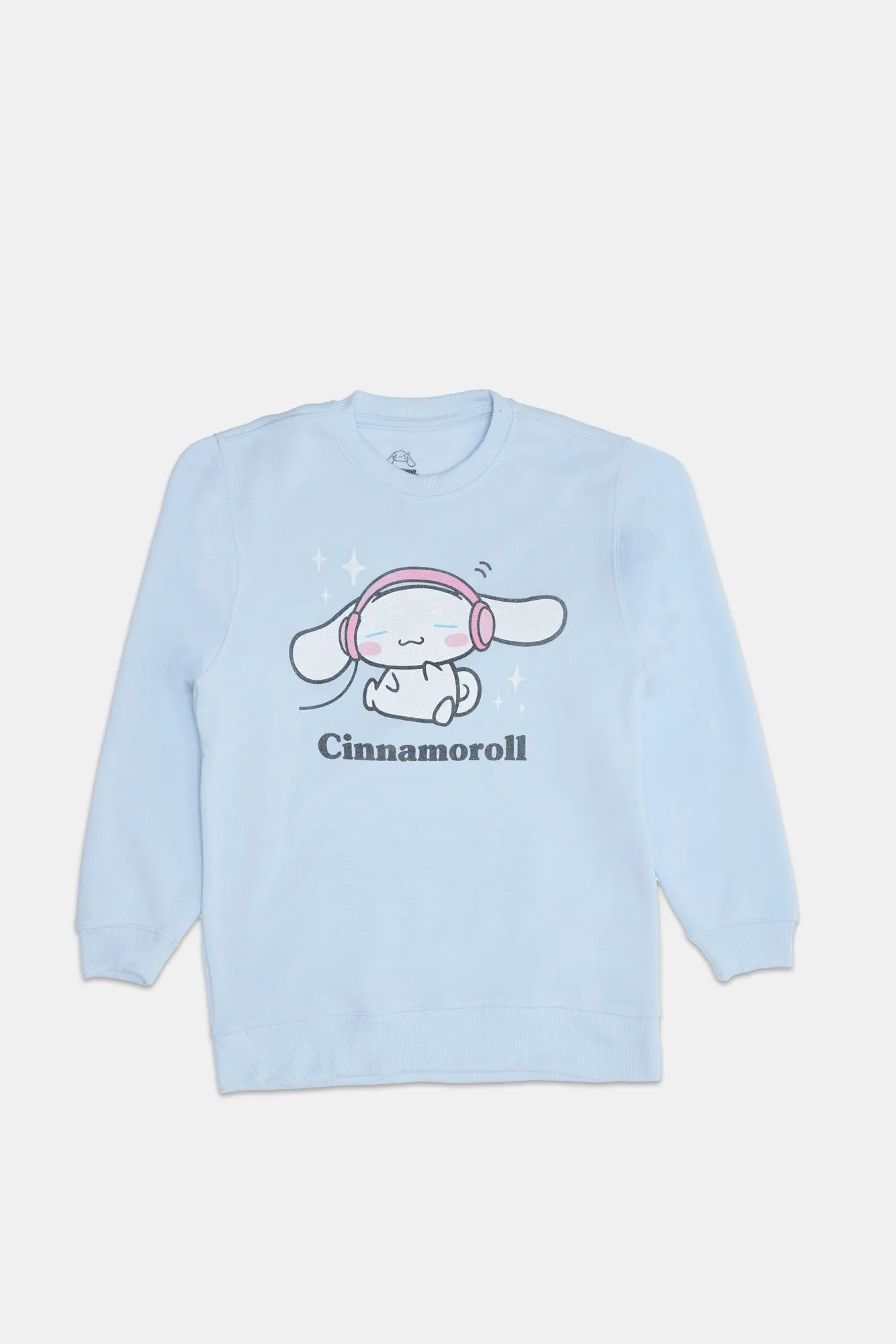 Cinnamoroll Music Graphic Crew Neck Sweatshirt