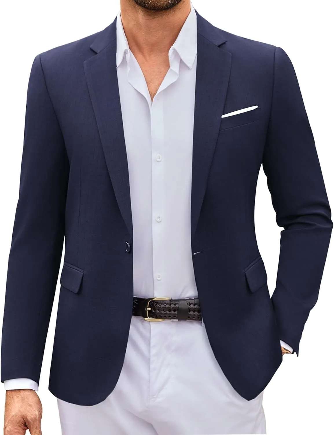 COOFANDY Mens Casual Blazer Suit Jackets Slim Fit One Button Sport Coats Lightweight Business Sports Jackets