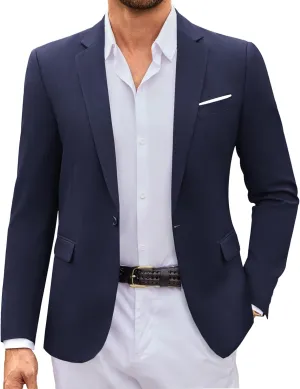 COOFANDY Mens Casual Blazer Suit Jackets Slim Fit One Button Sport Coats Lightweight Business Sports Jackets