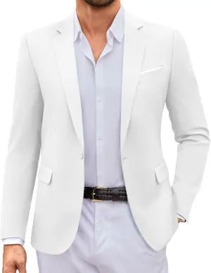 COOFANDY Mens Casual Blazer Suit Jackets Slim Fit One Button Sport Coats Lightweight Business Sports Jackets