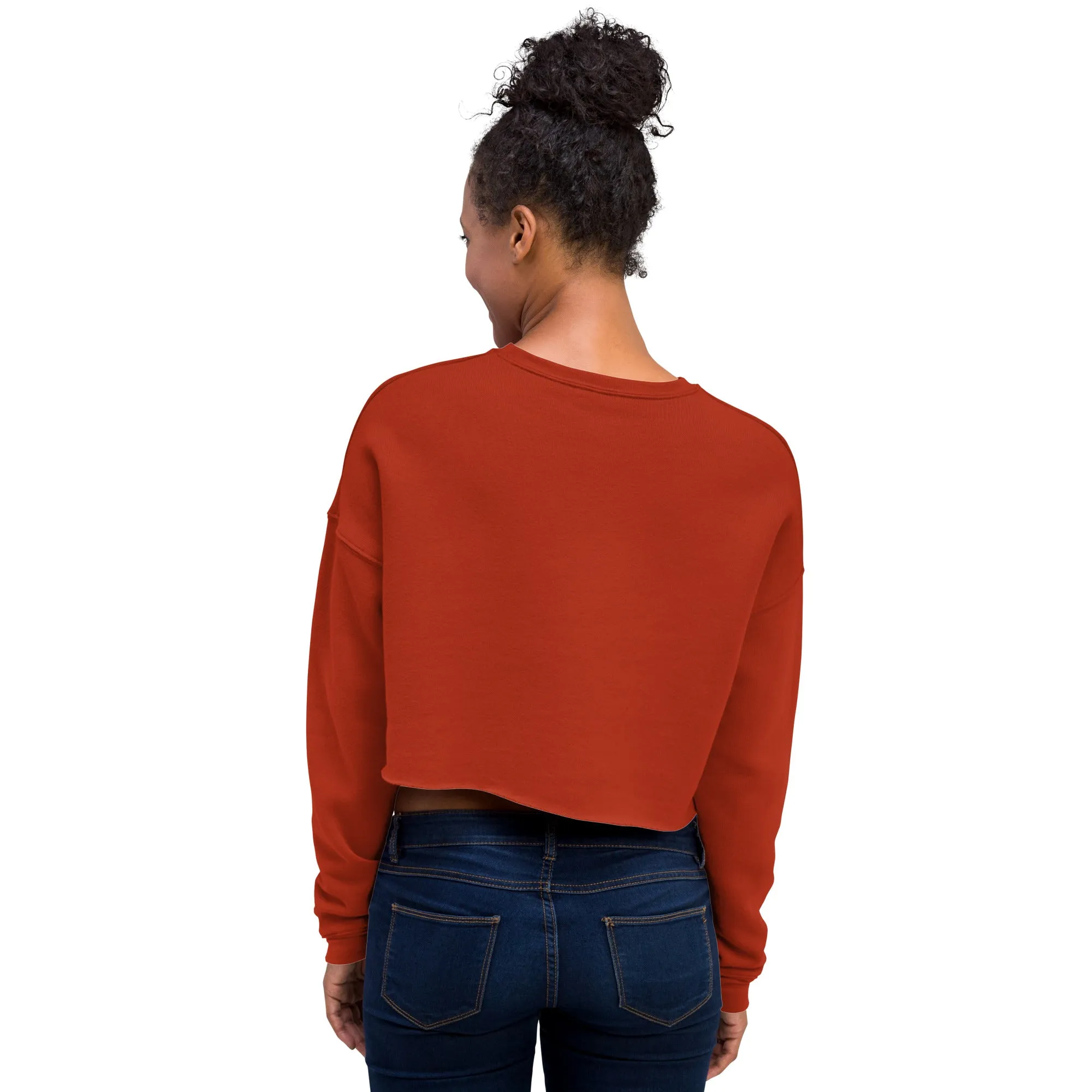 Crop Sweatshirt Womens (Do What You Love - Motivation 001)