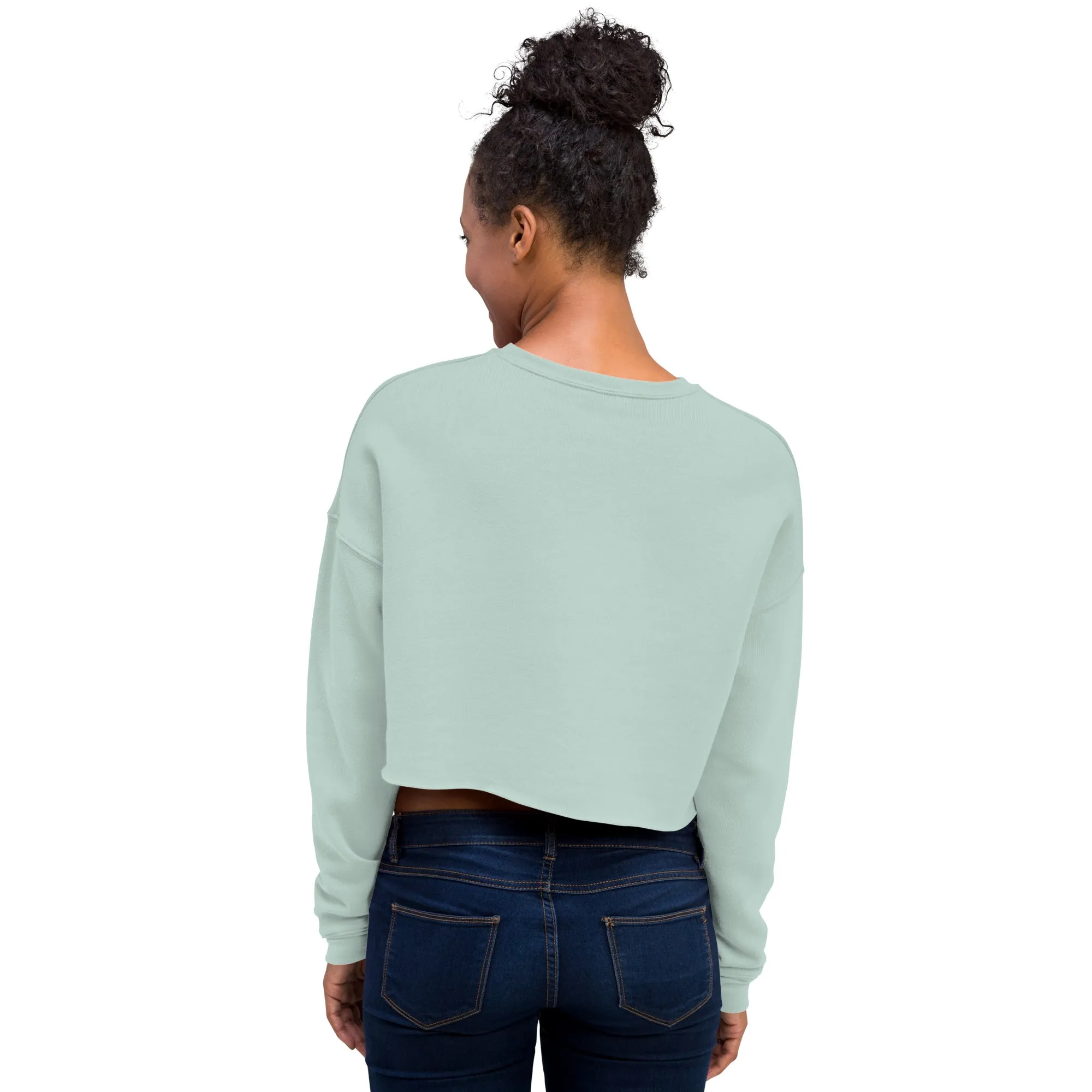 Crop Sweatshirt Womens (Do What You Love - Motivation 001)