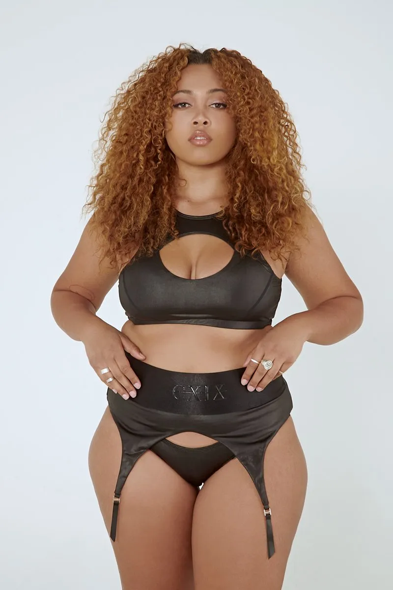 CXIX Snatched Garter Bottom - Black