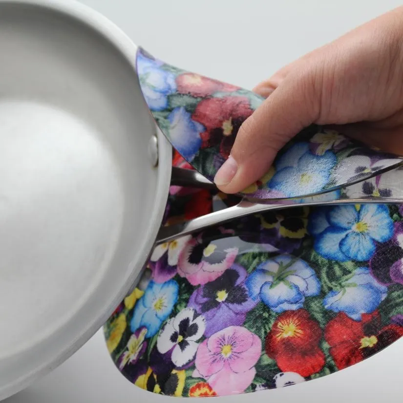Decorative Silicone Trivet | Pansies