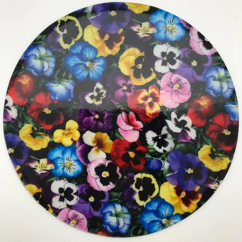 Decorative Silicone Trivet | Pansies