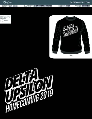 Delta Upsilon Kansas State University Homecoming Sweatshirts