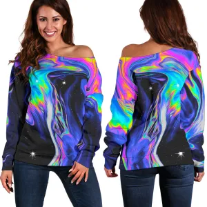 DEPARTURE LOUNGE | Womens off shoulder Sweater | MALAVIDA