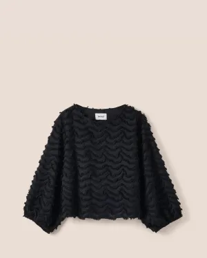 Eloise Shirt Ricamo Black