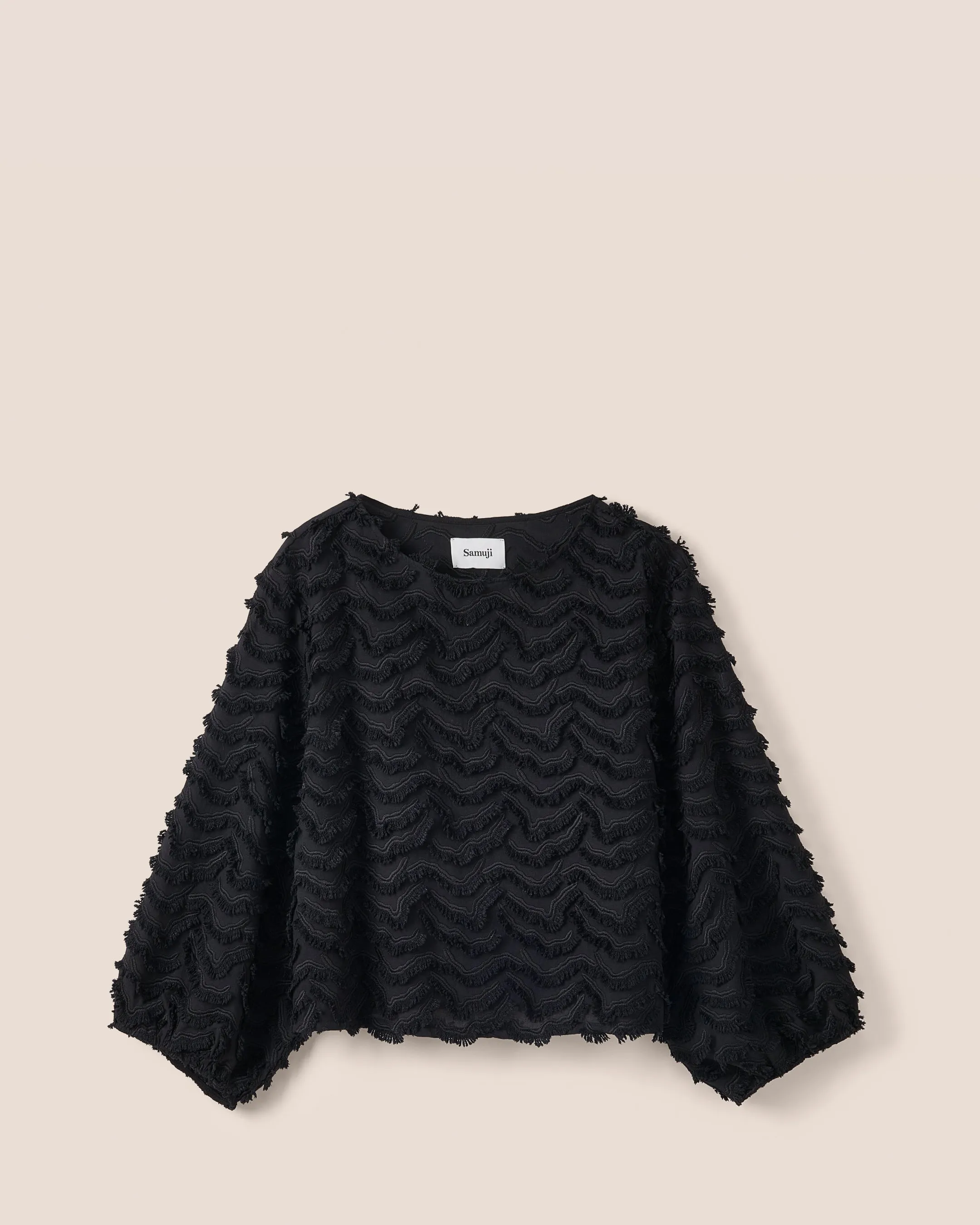 Eloise Shirt Ricamo Black
