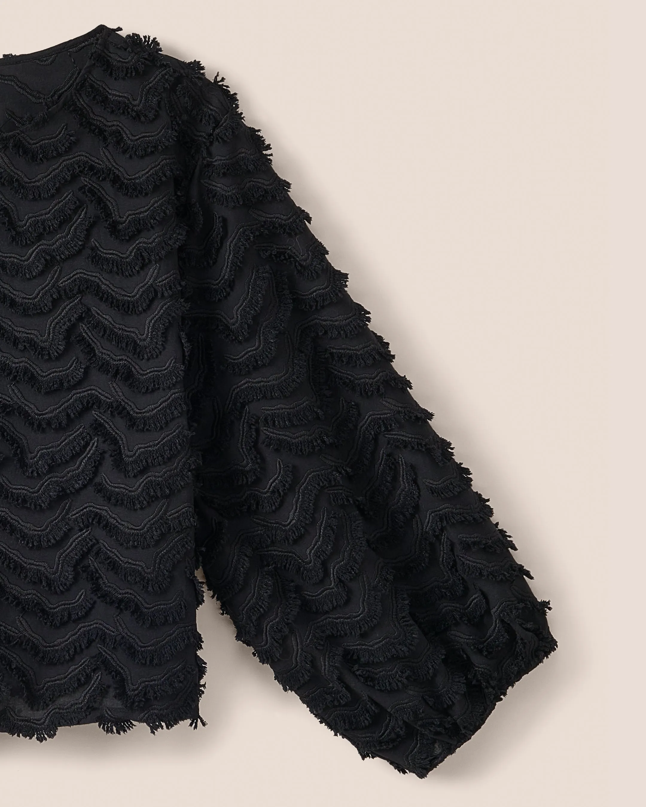 Eloise Shirt Ricamo Black