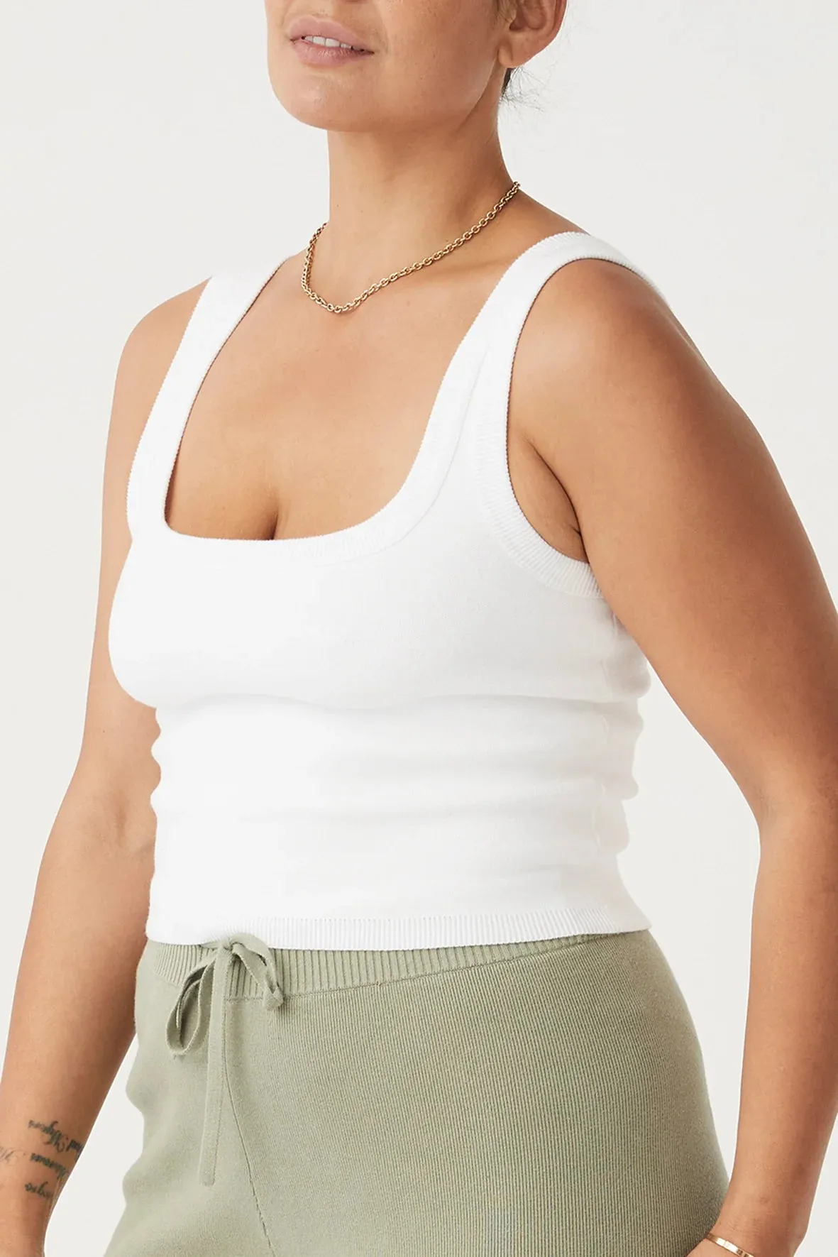 Esta Organic Cotton Tank - Cloud
