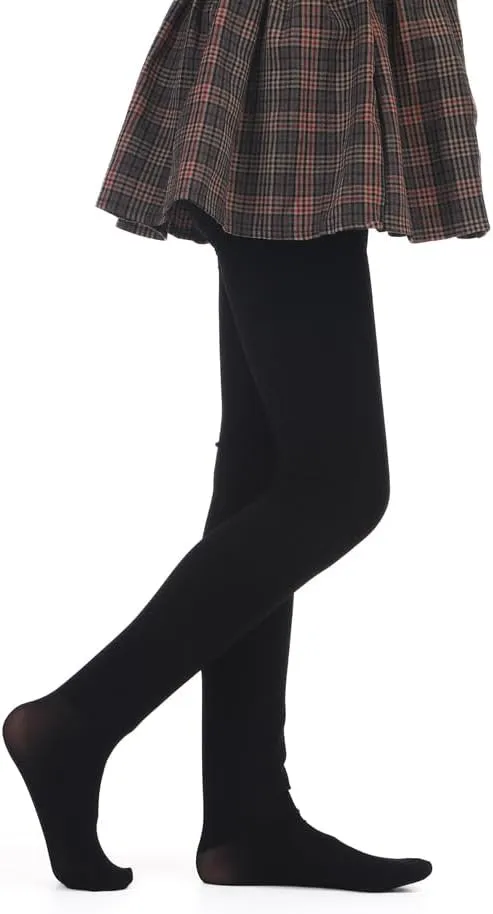 EVERSWE Girls Winter Warm Fleece Lined Tights Thick Dance Tights
