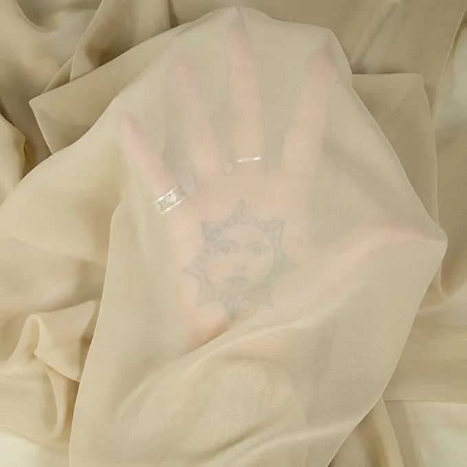 FabricLA Hi Multi Chiffon Fabric | Beige