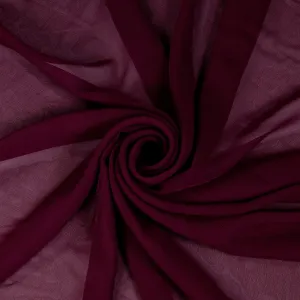 FabricLA Hi Multi Chiffon Fabric | Burgundy