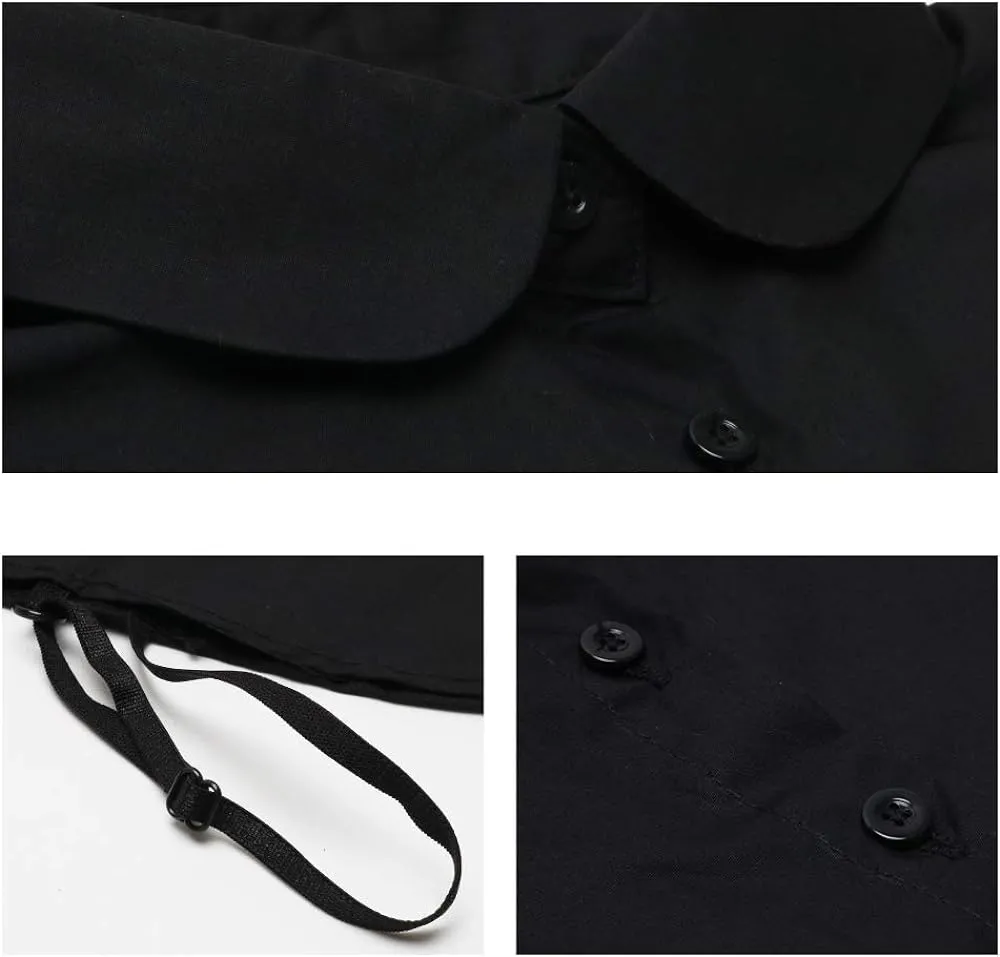 Fake Collar-  Detachable Dickey Collar Blouse-  Half Shirts - Peter Pan Faux False Collar for Women & Girls