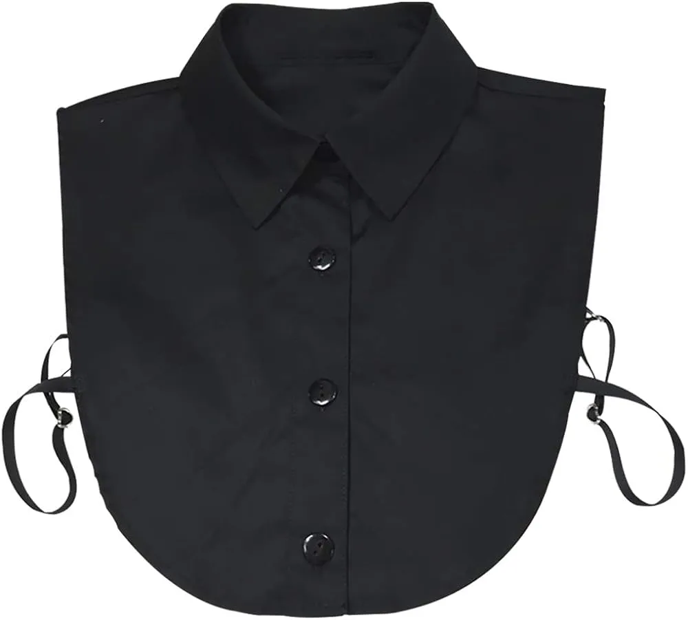 Fake Collar-  Detachable Dickey Collar Blouse-  Half Shirts - Peter Pan Faux False Collar for Women & Girls