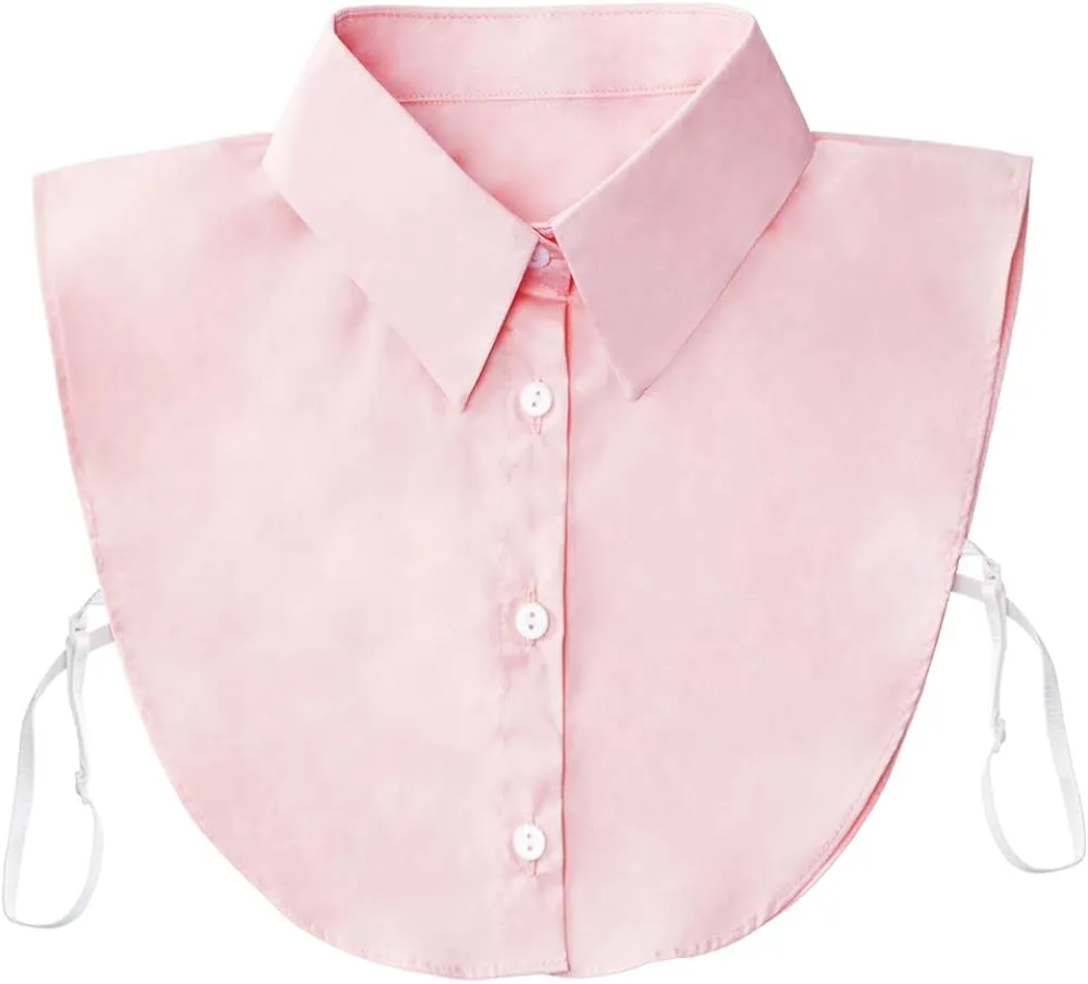 Fake Collar-  Detachable Dickey Collar Blouse-  Half Shirts - Peter Pan Faux False Collar for Women & Girls