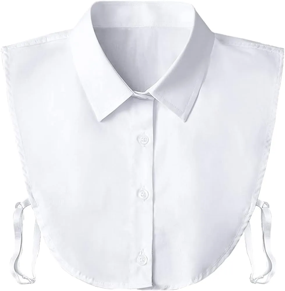 Fake Collar-  Detachable Dickey Collar Blouse-  Half Shirts - Peter Pan Faux False Collar for Women & Girls