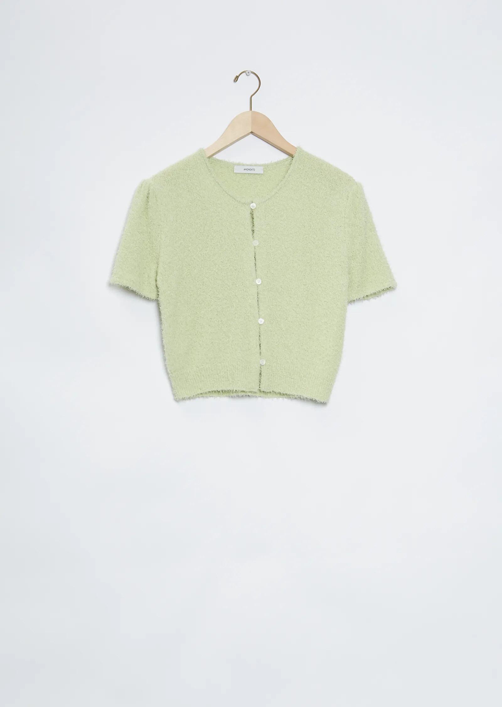 Fancy Balloon Cardigan — Lime