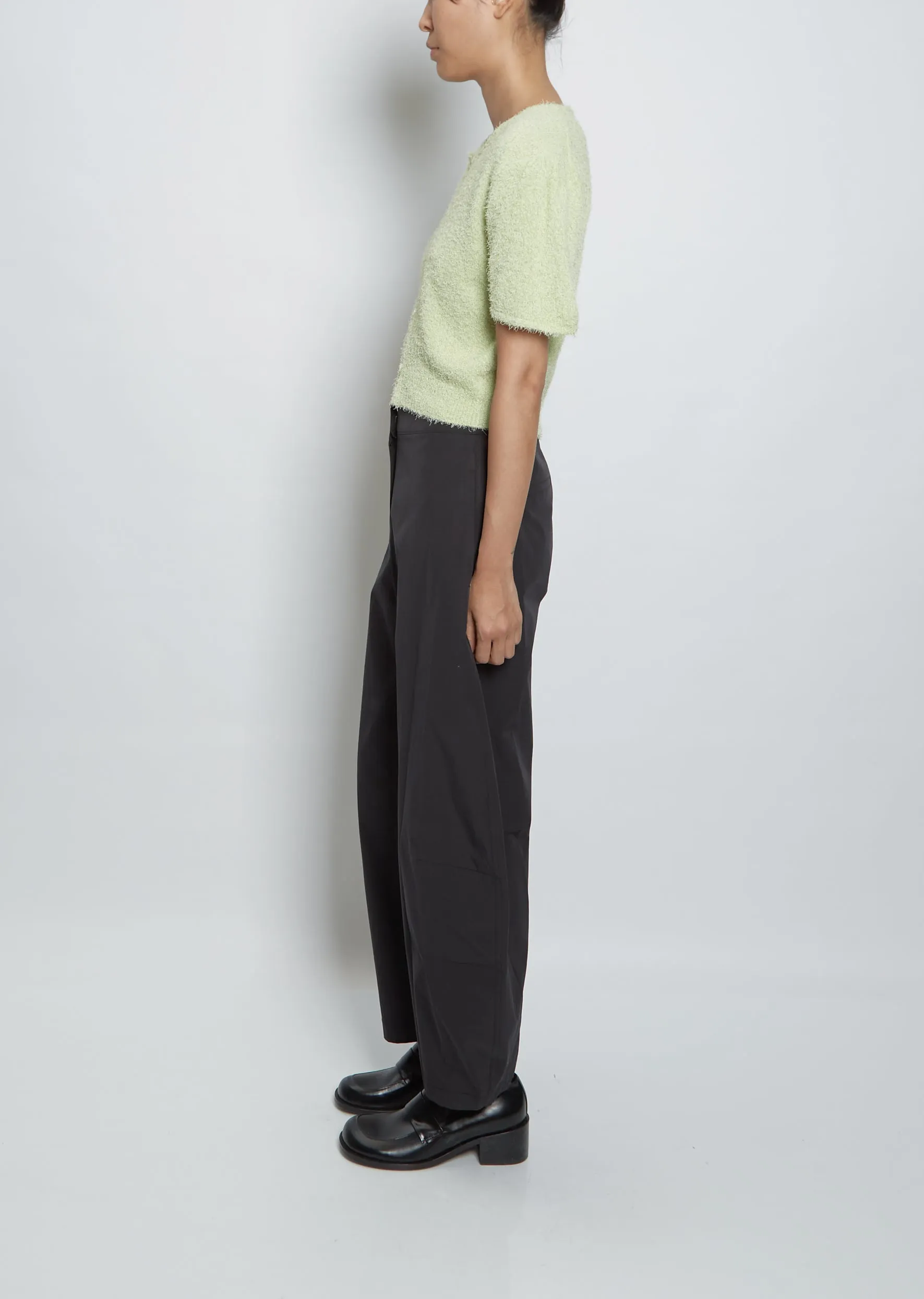 Fancy Balloon Cardigan — Lime