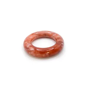 Fashion Jewelry – Sweet Muse Donut Bangle in Red, Pink & White Jade