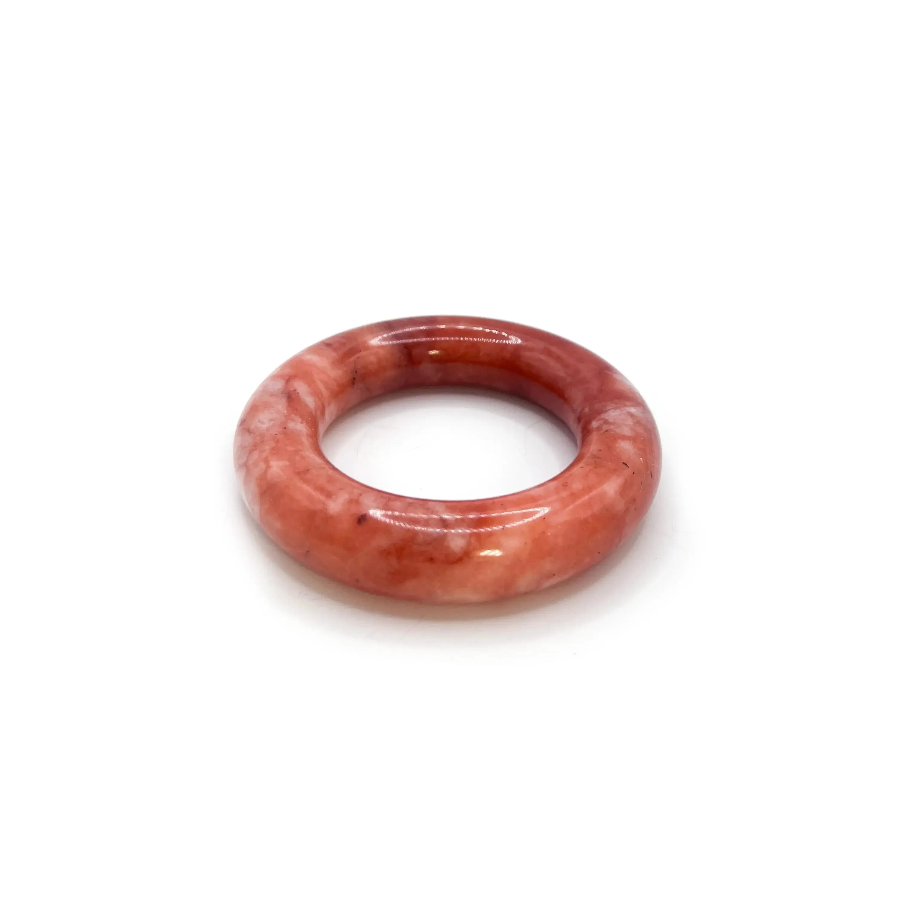 Fashion Jewelry – Sweet Muse Donut Bangle in Red, Pink & White Jade