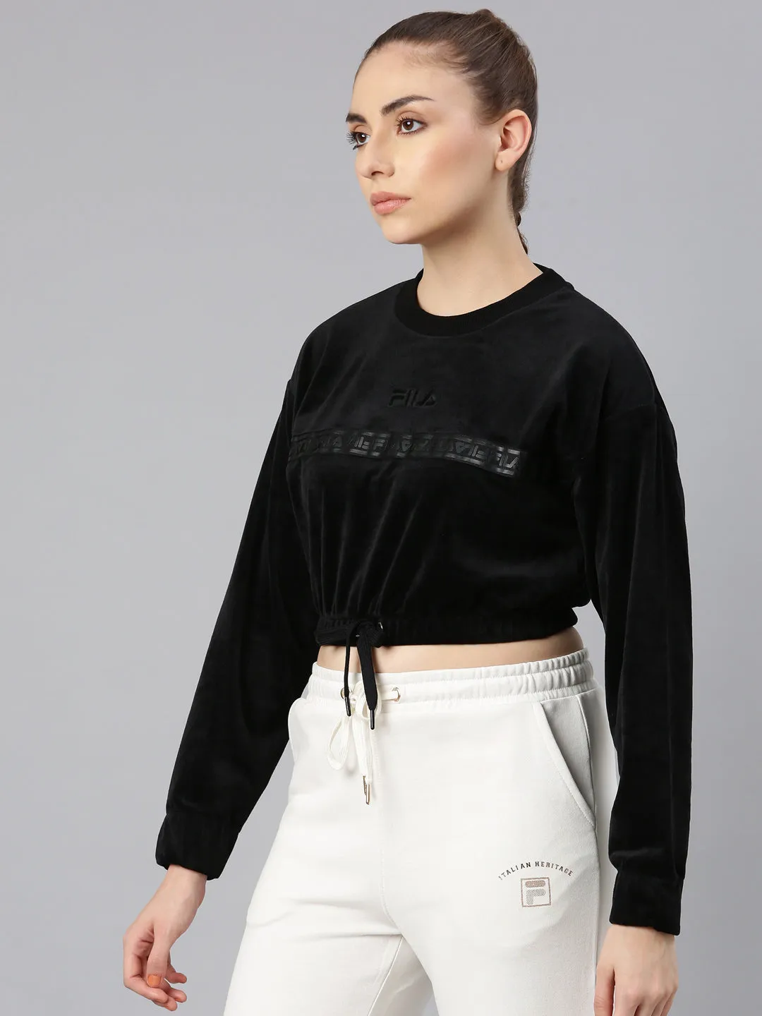 FILA Adults-Women Black Sweatshirts