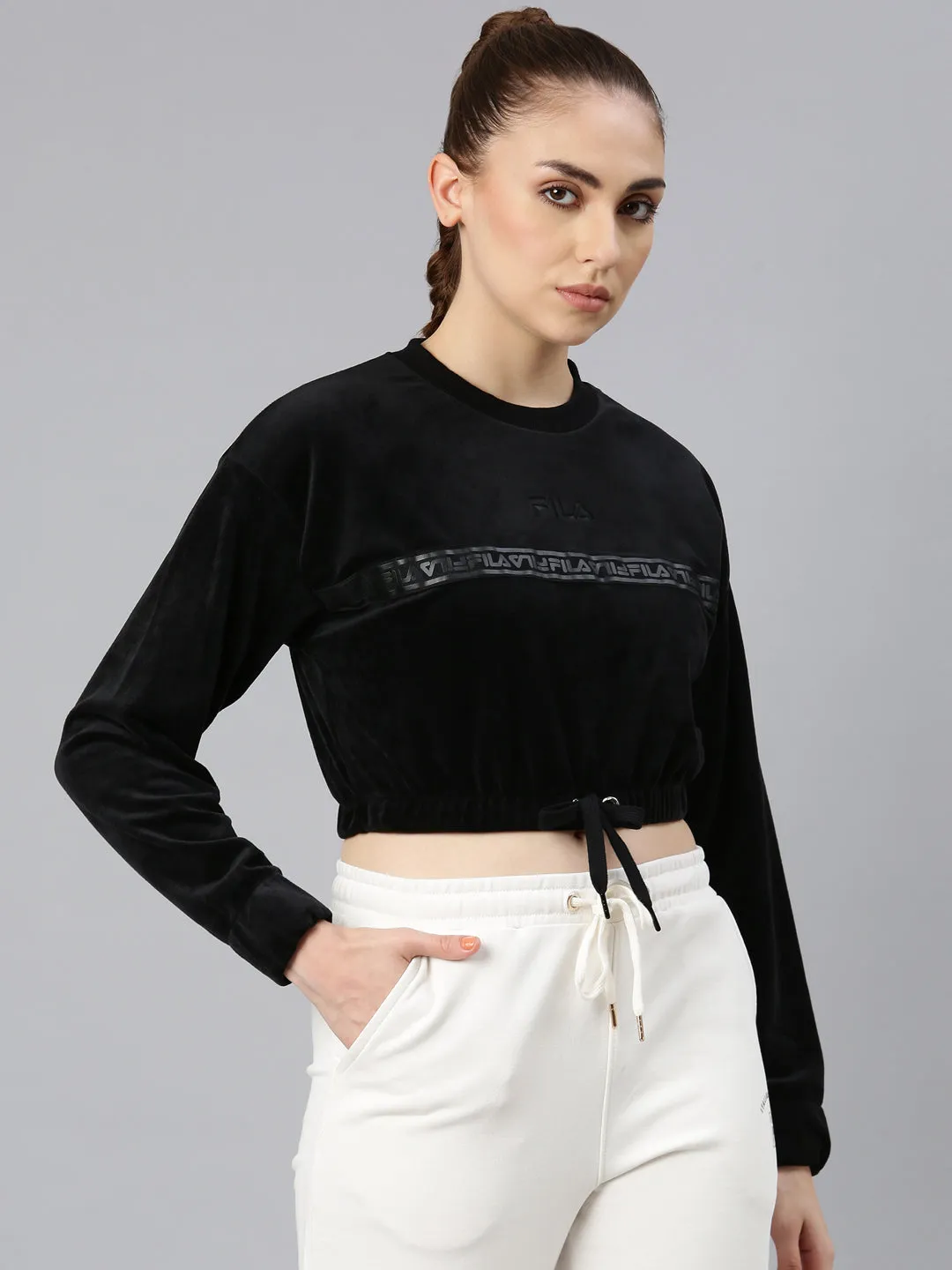 FILA Adults-Women Black Sweatshirts