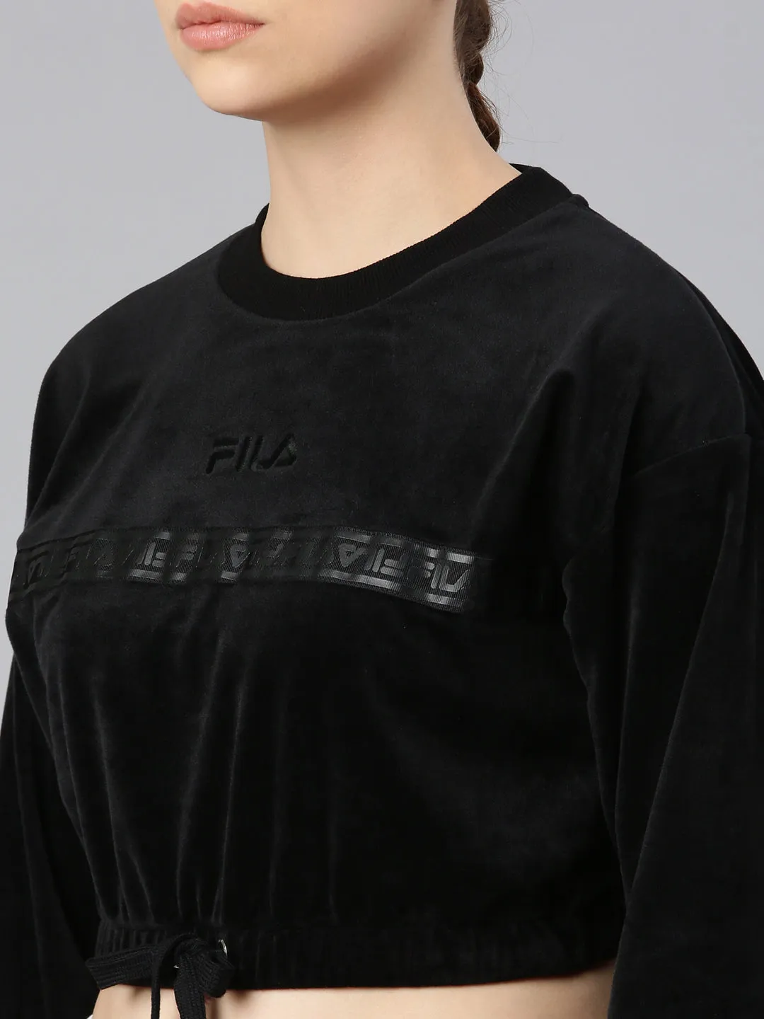 FILA Adults-Women Black Sweatshirts
