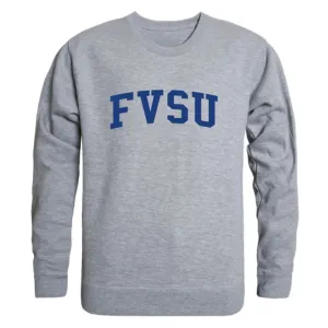 Fort Valley State University Wildcats Game Day Fleece Crewneck Pullover Sweatshirt