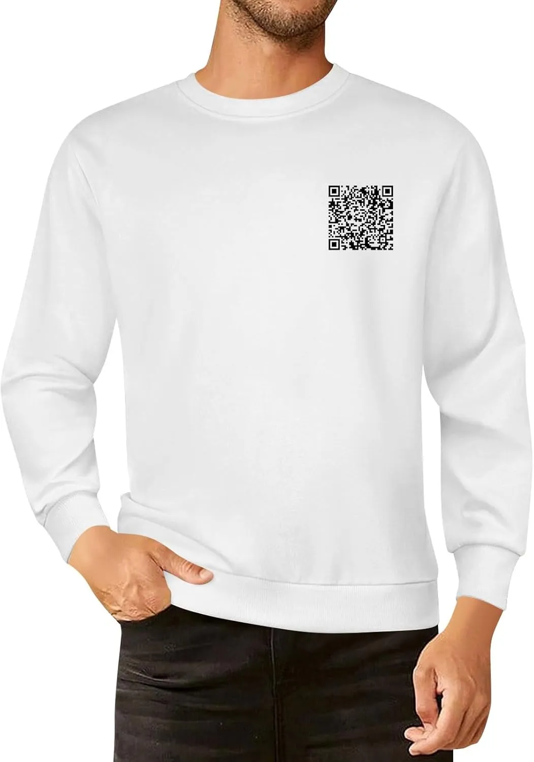 Funny Fu Qr Code Hoodies For Men And Women Stylish Fuck You Qr Code Sweatshirts Unisex Hoodies Hidden Message Clothe