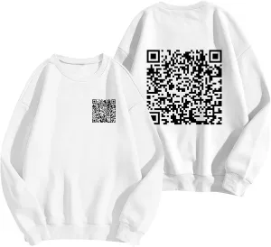Funny Fu Qr Code Hoodies For Men And Women Stylish Fuck You Qr Code Sweatshirts Unisex Hoodies Hidden Message Clothe